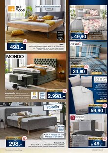 Bett im Möbel Inhofer Prospekt "BETTEN VIELFALT" mit 16 Seiten (München)