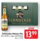 Meister Pils im Angebot bei EDEKA in Lampertheim Meister Pils Angebote von Schmucker bei EDEKA Lampertheim für 13,99 €