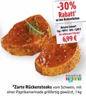 EDEKA - Zarte Rückensteaks Angebot im Prospekt Zarte Rückensteaks bei EDEKA im Prospekt "" für 6,99 €
