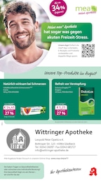 mea - meine apotheke Prospekt für Bottrop mit 4 Seiten mea - meine apotheke Prospekt für Bottrop: "Unsere August-Angebote", 4 Seiten, 01.08.2026 - 31.08.2026