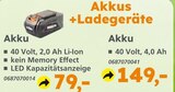 Aktuelles Akku Angebot bei Globus-Baumarkt in Karlsruhe ab 79,00 €