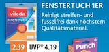 Fenstertuch 1er im V-Markt Prospekt Fenstertuch 1er von Vileda im aktuellen V-Markt Prospekt für 2,39 €