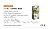 STIHL - SERVICE KITS Angebot im Prospekt SERVICE KITS bei STIHL im Prospekt "" für 15,00 €