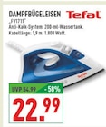 Dampfbügeleisen im Angebot bei Marktkauf in Gladbeck Dampfbügeleisen Angebote von Tefal bei Marktkauf Gladbeck für 22,99 €