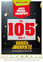 Westlotto Prospekt: "Heute rd. 105 Mio. €", 3 Seiten, 11.11.2024 - 12.11.2024