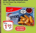 Crispy Mozzarella Sticks im Angebot bei GLOBUS in Siegen Crispy Mozzarella Sticks Angebote von Jeden Tag bei GLOBUS Siegen für 1,99 €