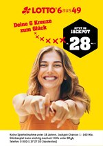 Westlotto Prospekt für Köln mit 2 Seiten Westlotto Prospekt für Köln: "Deine 6 Kreuze zum Glück", 2 Seiten, 02.06.2020 - 03.06.2020