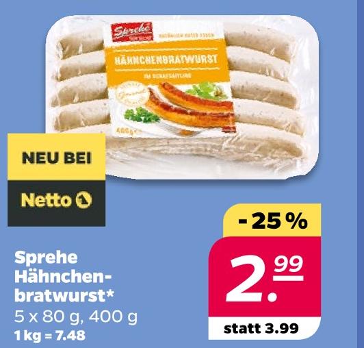 Hähnchenbratwurst