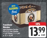 Weissbier im Angebot bei E center in Hof Weissbier Angebote von Franziskaner bei E center Hof für 13,99 €