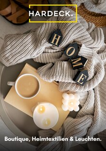 HARDECK Prospekt Boutique, Heimtextilien & Leuchten mit 1 Seite