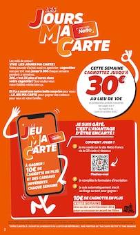 Catalogue Netto de la semaine "LES JOURS MA CARTE" avec 2 pages, valide du 14/10/2025 au 20/10/2025 pour Champigny-sur-Marne et alentours Prospectus Netto de la semaine "LES JOURS MA CARTE" avec 2 pages, valide du 14/10/2025 au 20/10/2025 pour Champigny-sur-Marne et alentours