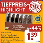 Aktuelles Feine Nürnberger Oblaten-Lebkuchen Angebot bei ALDI SÜD in Koblenz ab 1,39 €