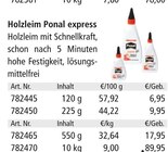 Holzleim express von Ponal für 6,95 € bei Holz Possling im Angebot Holzleim express von Ponal im aktuellen Holz Possling Prospekt