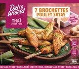7 Brochettes Poulet Satay - DELI'S WORLD à 2,30 € dans le catalogue Intermarché Express