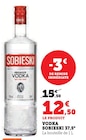 Vodka 37,5° - Sobieski en promo chez Hyper U Saintes à 12,50 €