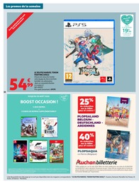 Prix et réduction Console PS5 dans le prospectus Auchan Hypermarché en cours Offre Console PS5 dans le catalogue Auchan Hypermarché du moment à la page 38