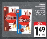 Mikado Zartbitter Schokolade Angebote von LU bei E center Amberg für 1,49 €