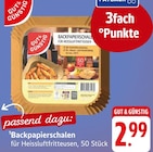 Backpapierschalen für Heissluftfritteusen, 50 Stück Angebote von GUT & GÜNSTIG bei EDEKA Ulm für 2,99 €