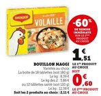 Bouillon - Maggi en promo chez Super U Quimper à 0,60 €