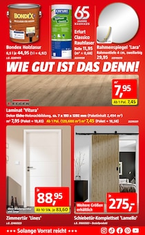 Laminat im BAUHAUS Prospekt "65 JAHRE BAUHAUS - WIE GUT IST DAS DENN!" mit 10 Seiten (Mönchengladbach)