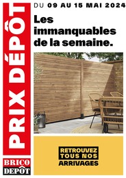 Catalogue Brico Dépôt "Les immanquables de la semaine" à Cozes et alentours, 1 page, 09/05/2024 - 15/05/2024