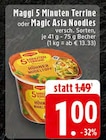 5 Minuten Terrine im Angebot bei EDEKA in Essen 5 Minuten Terrine Angebote von Maggi bei EDEKA Essen für 1,00 €