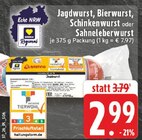 EDEKA - Jagdwurst Angebot im Prospekt Jagdwurst bei EDEKA im Prospekt "" für 2,99 €