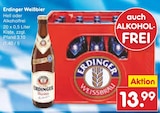 Weißbier von Erdinger im aktuellen Netto Marken-Discount Prospekt für 13,99 €