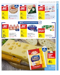 Prix et réduction Carré Frais dans le prospectus Carrefour en cours Offre Carré Frais dans le catalogue Carrefour du moment à la page 43