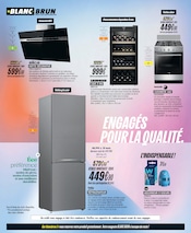 Promos Réfrigérateur dans le catalogue "ENGAGÉS POUR LA QUALITÉ. ENGAGÉS POUR DEMAIN" de Blanc Brun Réfrigérateur en promo dans le catalogue Blanc Brun à la page 6