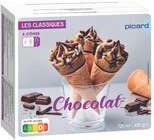 6 cônes chocolat - PICARD en promo chez Picard 6 cônes chocolat - PICARD dans le catalogue Picard