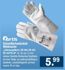 Schweißerhandschuh Weldmaster „Zulassung/Norm: EN 388, EN 407, EN 12477A+B“ bei Eisenwaren Werkzeuge Großgeräte Bobzin/Mattukat GmbH im Prospekt "" für 5,99 €