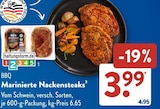 Marinierte Nackensteaks bei ALDI SÜD im Prospekt "" für 3,99 €