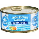 Thon Albacore entier au naturel - CARREFOUR CLASSIC' à 2,19 € dans le catalogue Carrefour Market