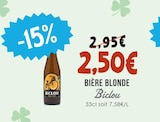 Bière Blonde - Biclou à 2,50 € dans le catalogue Naturalia