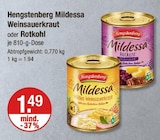 Aktuelles Mildessa Weinsauerkraut oder Rotkohl Angebot bei V-Markt in Regensburg ab 1,49 €