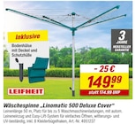 Wäschespinne "Linomatic 500 Deluxe Cover" Angebote von LEIFHEIT bei toom Baumarkt Langenhagen für 149,99 €