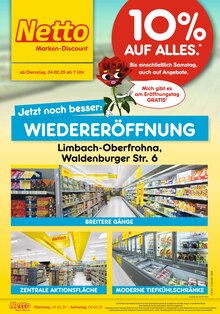 Netto Marken-Discount Prospekt Wiedereröffnung - 10% AUF ALLES. mit  Seiten in Limbach-Oberfrohna und Umgebung