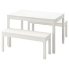 Aktuelles Tisch und 2 Bänke weiß/weiß Angebot bei IKEA in Regensburg ab 398,98 €