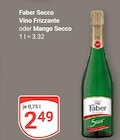 Aktuelles Secco Vino Frizzante Angebot bei GLOBUS in Halle (Saale) ab 2,49 €