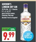LONDON DRY GIN Angebote von GORDON'S bei Marktkauf Mülheim für 9,99 €