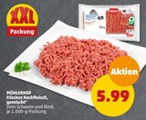 Frisches Hackfleisch von MÜHLENHOF für 5,99 € bei Penny-Markt im Angebot Frisches Hackfleisch von MÜHLENHOF im aktuellen Penny-Markt Prospekt