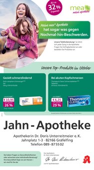 Aktueller mea - meine apotheke Prospekt "Unsere Oktober-Angebote" Seite 1 von 4 Seiten für München