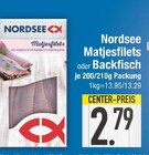 Matjesfilets oder Backfisch von Nordsee im aktuellen EDEKA Prospekt für 2,79 €