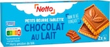 BISCUITS AVEC TABLETTE DE CHOCOLAT AU LAIT 150G - NETTO en promo à 1,28 € chez Netto BISCUITS AVEC TABLETTE DE CHOCOLAT AU LAIT 150G - NETTO dans le catalogue Netto