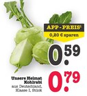 Aktuelles Unsere Heimat Kohlrabi Angebot bei E center in Mannheim ab 0,59 €