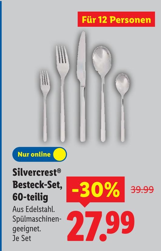 Besteck-Set, 60-teilig