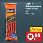 Aktuelle Mettwurst Angebote bei Netto Marken-Discount in Krefeld Aktuelles Kabanossi to go Angebot bei Netto Marken-Discount in Krefeld ab 0,88 €