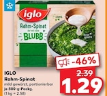 Rahm-Spinat von IGLO im aktuellen Kaufland Prospekt