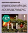 Weihnachtsschmuck im V-Markt Prospekt Kabellose Christbaumbeleuchung im aktuellen V-Markt Prospekt für 13,99 €